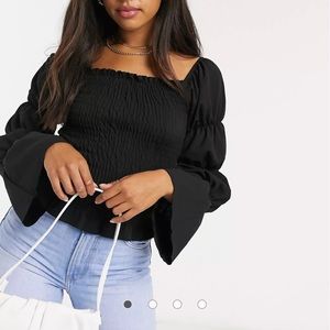 Long sleeve bubble top